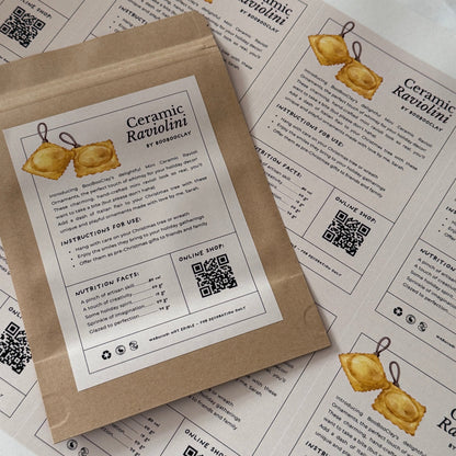 Raviolini Ornaments – Box of 4