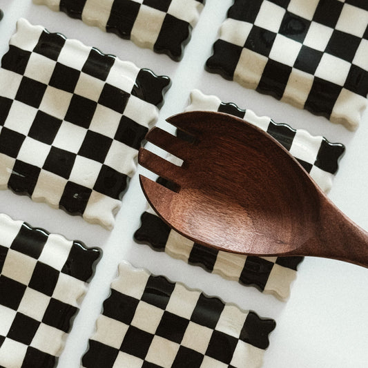 Decorated Kitchen Raviolis Spoon Rest