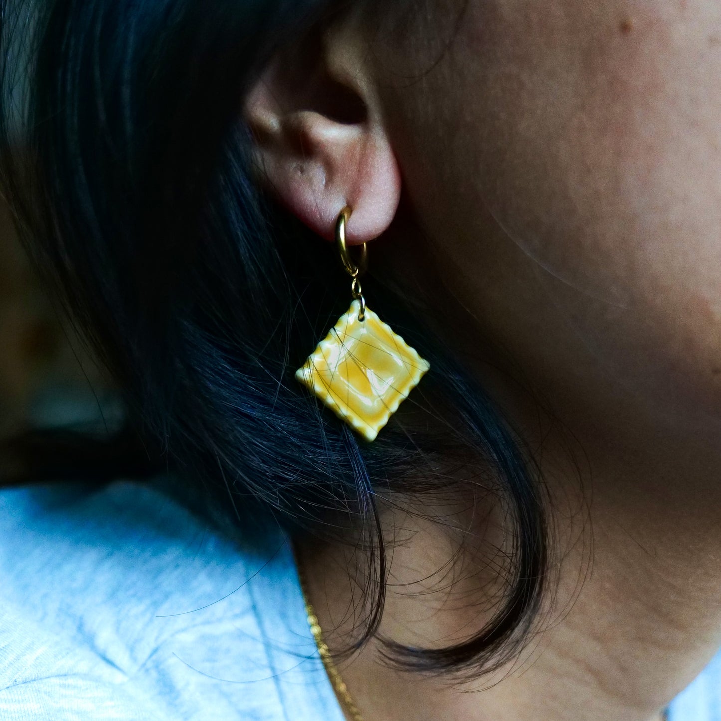 Mini Ravioli Earrings