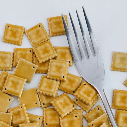 Mini Ceramic Ravioli Necklace