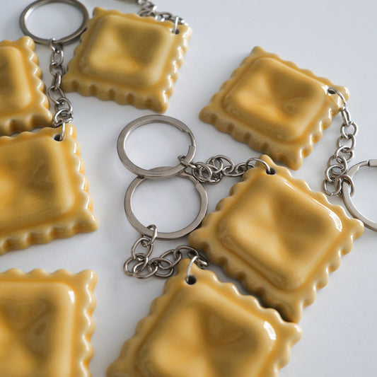 Ceramic Ravioli Keychain (Pre-order)