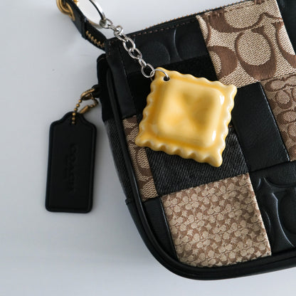Ceramic Ravioli Keychain